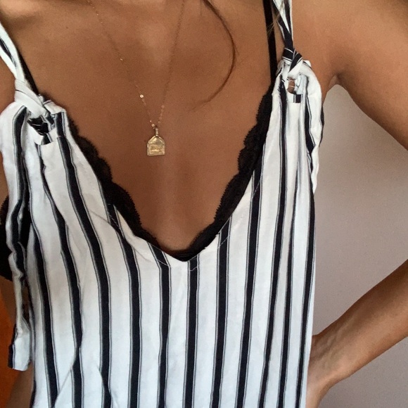 Pinstripe Jumpsuit // - Picture 4 of 8